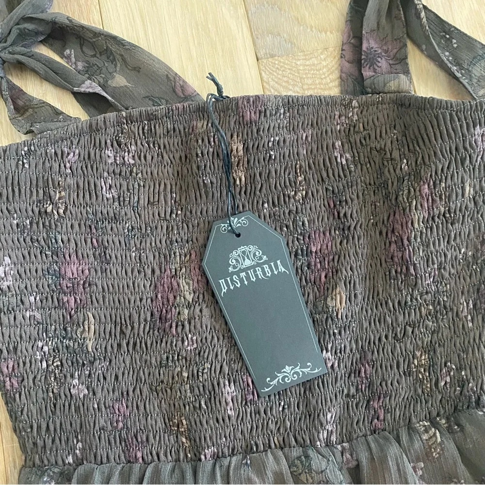 Disturbia Arnora Tiered Shirred Bodice Maxi Dress - Picture 5 of 12